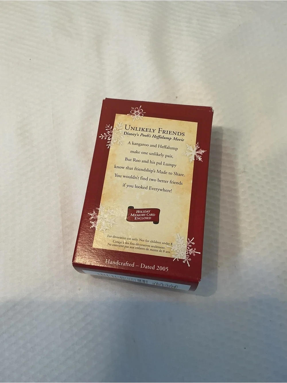 Hallmark Purple Elephant Ornament with Tiny Animal Stack2005